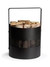 Kosz na drewno "AERO HOLD 2"  OKRĄGŁY ML.CZ z uchwytem  (KND-06-ML.CZ)