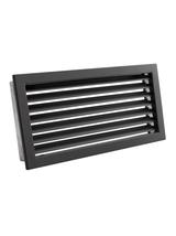 Kratka VENTLAB KRVZS450x220-ML.CZ z żaluzją STAŁĄ czarna
