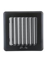 Kratka osłonowa z żaluzją KRLz14-ML-CZ light (czarna)