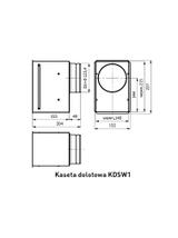 Kaseta dolotowa stabilizator wentylacji KDSW1/fi125-OC