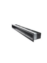 Kratka V-OPEN-KRVO-I/R-900x70-ML.CZ czarna, oklejona filcem z ramką OC