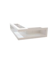 Kratka V-OPEN-KRVO-L-300x500/100-P-ML.B biała (prawa)