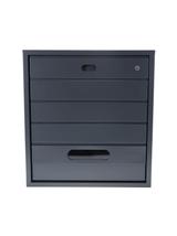 Skrzynka na listy BSL-3-GR-W - WĄSKI MODUŁ GRAFITOWA - wizjer i kluczyk z przodu