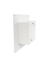 Pokrętło szybra do zabudowy kwadrat SZKŻ-REG-KW-ML-B (białe)