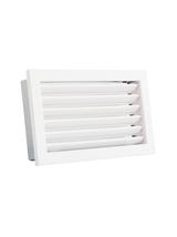 Kratka VENTLAB KRVZS325x195-ML.B z żaluzją STAŁĄ biała