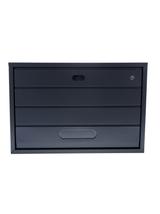 Skrzynka na listy BSL-1-RAL7021-U - UNIWERSALNA (RAL7021)- wizjer i kluczyk z przodu