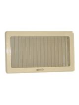 Kratka osłonowa z żaluzją KRLz4-ML-KR light (kremowa)