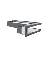 Kratka V-OPEN-KRVO-L/R-500x300/100-L-ML.CZ czarna (lewa), oklejona filcem z ramką OC