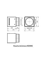 Kaseta dolotowa stabilizator wentylacji KDSW2/fi125-OC