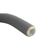 Rura elastyczna REPI-080/118x0,75-ML-SZ - spiro z izolacją Szara