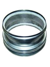 Złączka rura metalowa DN160 / komin ceramiczny Schiedel DC160-2 x sznur - RDŻS160/160-Ż1