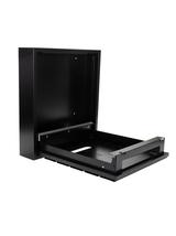 Skrzynka na listy BSL-3-CZ-W - WĄSKI MODUŁ CZARNA - wizjer i kluczyk z przodu