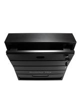 Skrzynka na listy BSL-3-CZ-W - WĄSKI MODUŁ CZARNA - wizjer i kluczyk z przodu