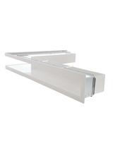 Kratka V-OPEN-KRVO-L/R-700x500/100-L-ML.B biała (lewa), oklejona filcem z ramką OC