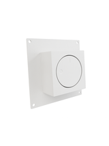 Pokrętło szybra do zabudowy kwadrat SZKŻ-REG-KW-ML-B (białe)