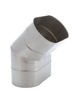 Kolano stałe owalne KSow120x215/45-CH6