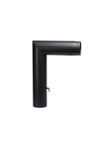 Kolano stałe WYSOKIE 2 segmentowe szlifowane z szybrem i rewizją KSrs-II-150/90-CZ2