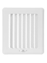 Kratka osłonowa z żaluzją KRLz2-ML-B light (biała)