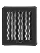Kratka osłonowa z żaluzją KRLz2-ML-Cz light (czarna)