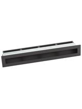 Kratka V-OPEN-KRVO-I/R-450x70-ML.CZ czarna, oklejona filcem z ramką OC