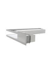 Kratka V-OPEN-KRVO-L/R-500x700/70-P-ML.B biała (prawa), oklejona filcem z ramką OC