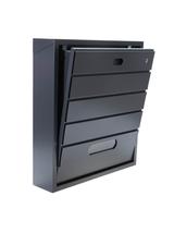 Skrzynka na listy BSL-3-GR-W - WĄSKI MODUŁ GRAFITOWA - wizjer i kluczyk z przodu