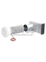 Nawietrzak okrągły szpaletowy NLGS150A-ML (grzałka, filtr, anemostat i stab. przepływu)