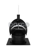 Rotowent DRAGON RO200CH-DR-PK-ML.RAL9005 CZARNY (1.4404)