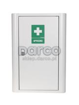 Apteczka metalowa 440x300x160-ML.B /  z zamkiem i naklejką