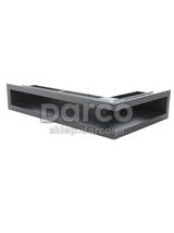 Kratka V-OPEN-KRVO-L/R-300x500/100-P-ML.CZ czarna (prawa),  oklejona filcem , ramka oc