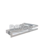 Kratka V-OPEN-KRVO-L/R-300x500/100-P-ML.B biała (prawa),  oklejona filcem , ramka oc