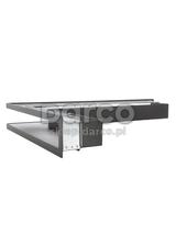 Kratka V-OPEN-KRVO-L/R-500x700/100-P-ML.CZ czarna (prawa), oklejona filcem z ramką OC