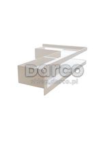 Kratka V-OPEN-KRVO-L-300x500/100-P-ML.B biała (prawa)