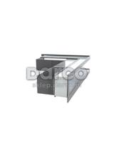 Kratka V-OPEN-KRVO-L/R-300x500/100-P-ML.CZ czarna (prawa),  oklejona filcem , ramka oc