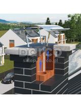 Daszek sombrero DASII-400X400-CH