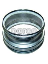 Złączka rura metalowa DN200 / komin ceramiczny Schiedel DC200-2 x sznur - RDŻS200/200-Ż1