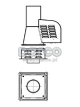 Adaptor GCK do kominów ceramicznych PRTD150/150-CH-GCK