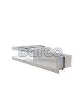 Kratka V-OPEN-KRVO-L/R-500x300/100-L-ML.B biała (lewa), oklejona filcem z ramką OC