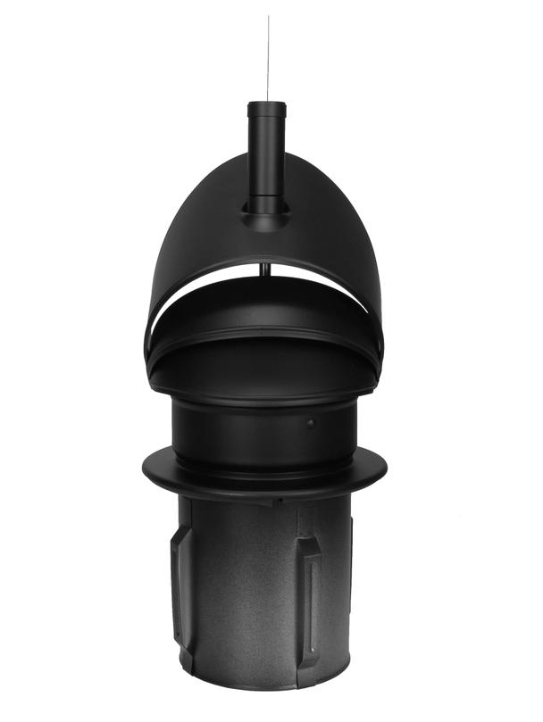 Rotowent DRAGON RO200CH-DR-PT-ML.RAL9005 CZARNY (1.4404)