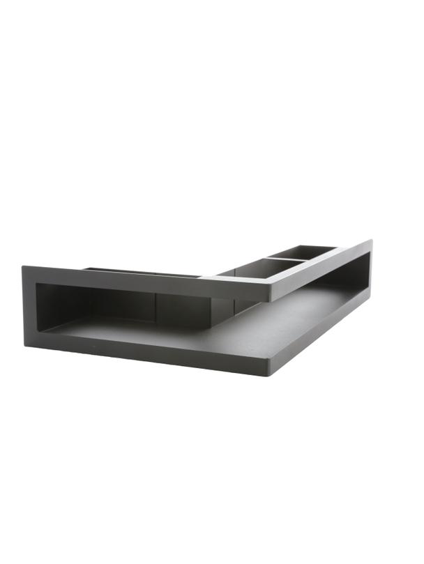 Kratka V-OPEN-KRVO-L-500x300/70-L-ML.CZ czarna (lewa)