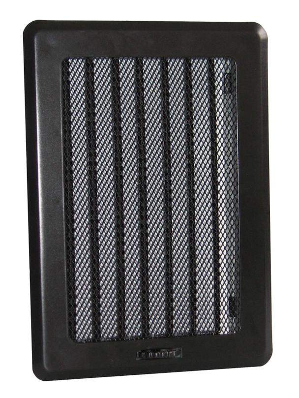 Kratka osłonowa z żaluzją KRLz3-ML-Cz light (czarna)