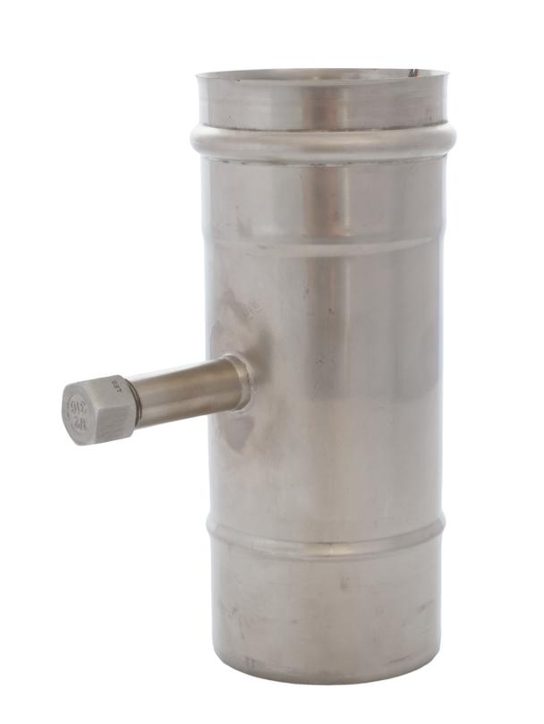Rura prosta spalinowa ROP060/250-KS-X4 z króćcem pomiarowym 1/4"