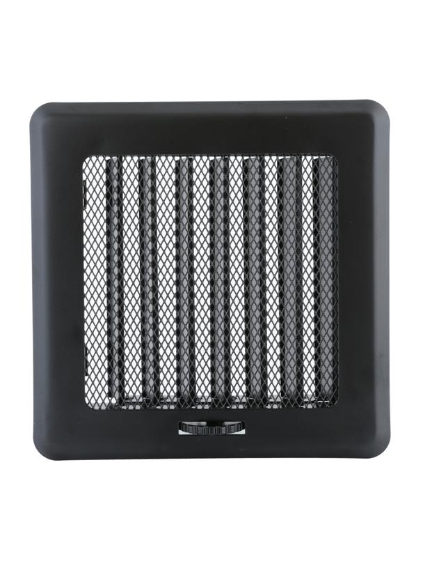 Kratka osłonowa z żaluzją KRLz14-ML-CZ light (czarna)