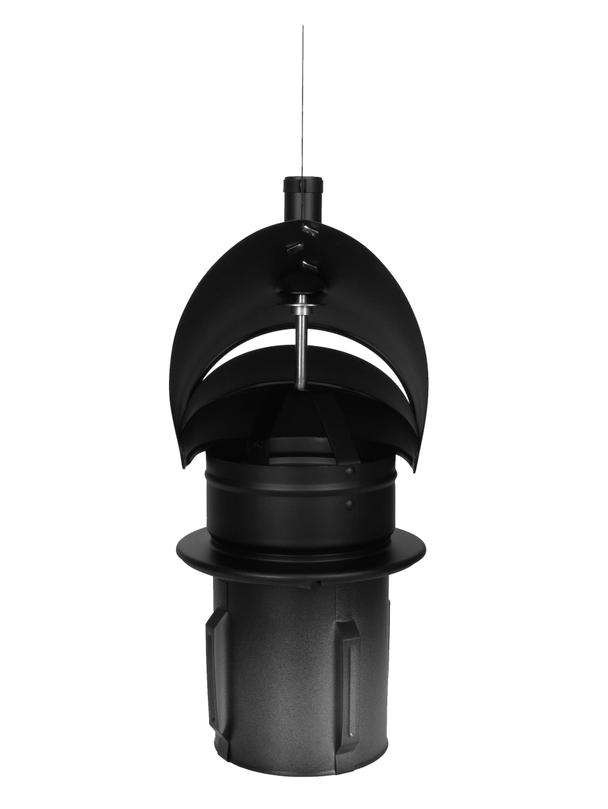 Rotowent DRAGON RO200CH-DR-PT-ML.RAL9005 CZARNY (1.4404)