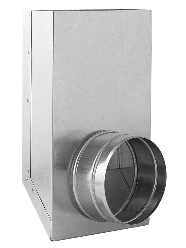 Kształtka L z wylotem okrągłym KLO200x90/125-OC