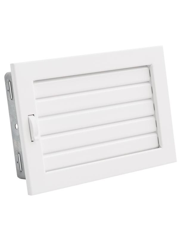 Kratka VENTLAB KRVZ240x170-ML.B z żaluzją biała