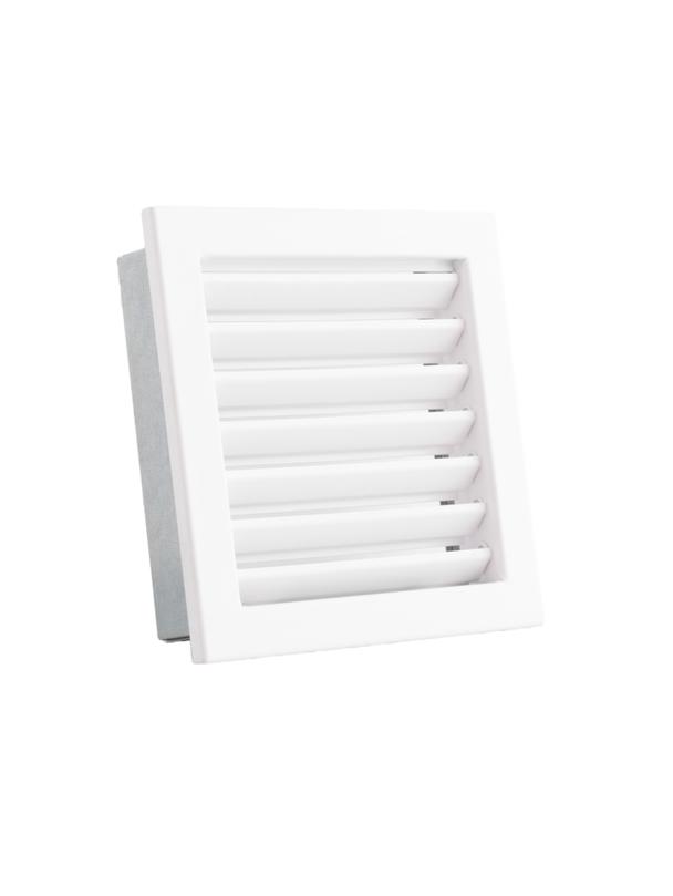 Kratka VENTLAB KRVZS220x220-ML.B z żaluzją STAŁĄ biała