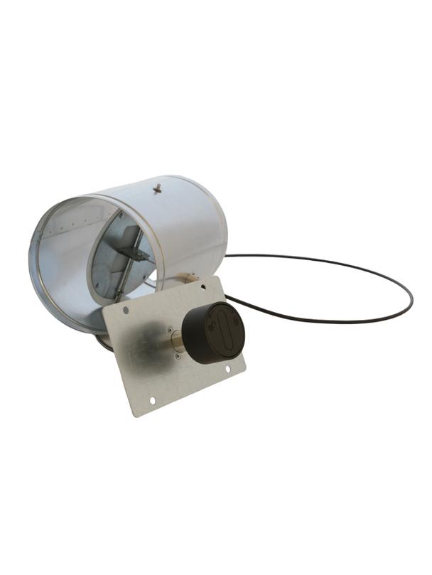 Przepustnica z cięgnem i pokrętłem [OS/N] PJSS100/C/OS/N-ML.CZ-OC z uszczelką silikonową