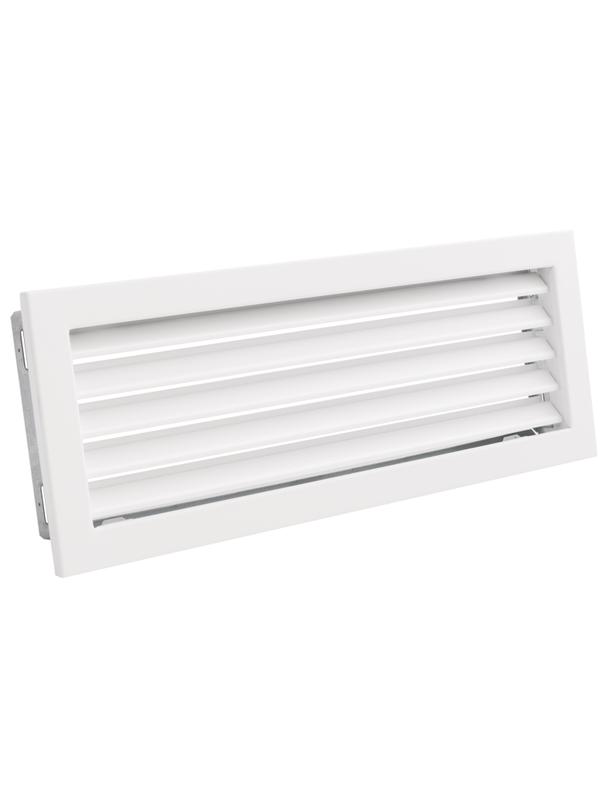 Kratka VENTLAB KRVZS450x170-ML.B z żaluzją STAŁĄ biała
