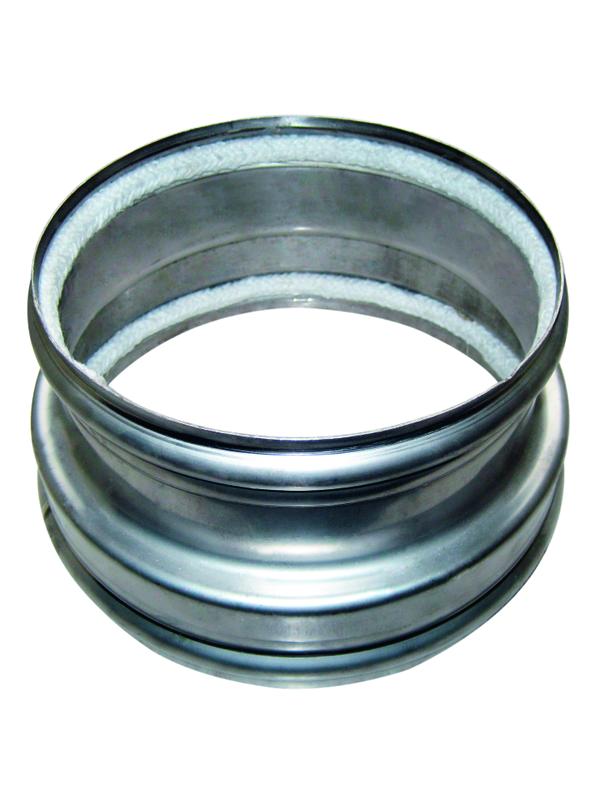 Złączka rura metalowa DN160 / komin ceramiczny Schiedel DC160-2 x sznur - RDŻS160/160-Ż1